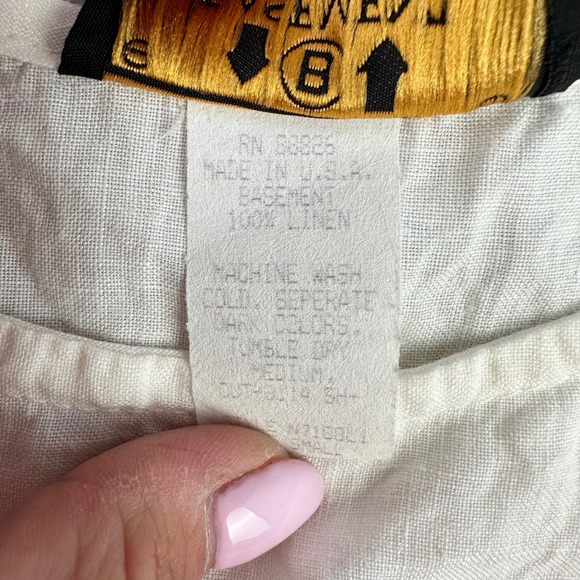 American Vintage White Linen Maxi Skirt and Tank Set - Picture 7 of 12